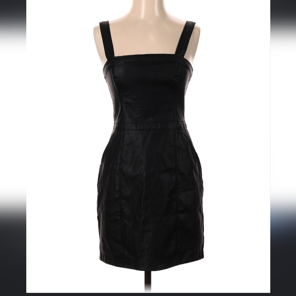 Abercrombie & Fitch Faux Leather Mini Dress